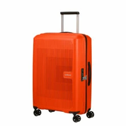 American Tourister Aerostep Expandable Medium Suitcase - 67cm -Zime Luggage Sales 146820 2525 AEROSTEP SPINNER 6724 EXP TSA FRONT34 57745.1673033837