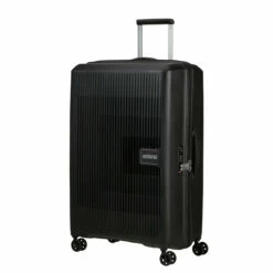 American Tourister Aerostep Expandable Large Suitcase - 77cm -Zime Luggage Sales 146821 1041 AEROSTEP SPINNER 7728 EXP TSA FRONT34 58039.1673037419