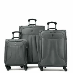 Travelpro Anthem 3 Piece Luggage Set - 56cm, 73cm & 83cm 7 Travelpro Anthem 3 Piece Luggage Set - 56cm, 73cm & 83cm -Zime Luggage Sales Anthem TP5086 Grey Group 2048x2048 30630.1670936684