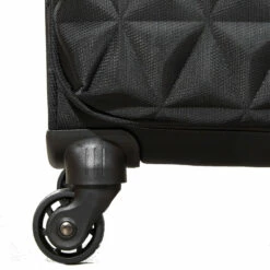 Rock Jewel 4 Wheel Medium Suitcase - 70cm -Zime Luggage Sales Four Wheel Suitcase Jewel Black TR 0207 BL 82772.1673947714