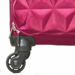 Rock Jewel 4 Wheel Medium Suitcase - 70cm -Zime Luggage Sales Four Wheel Suitcase Jewel Pink TR 0207 PI 26639.1673947711