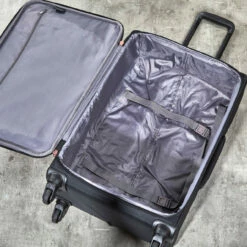 Rock Jewel 4 Wheel Large Suitcase - 80cm -Zime Luggage Sales Interior Jewel Black TR 0207 BL 25226.1673948308
