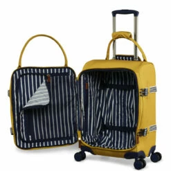 Joules Coast 4 Wheel Cabin Suitcase - 54cm 21 Joules Coast 4 Wheel Cabin Suitcase - 54cm -Zime Luggage Sales JLS5003 003 Cabin Trolley Case 4W Antique Gold 3 71713.1695121076