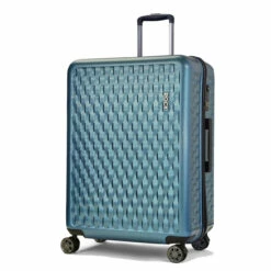 Rock Allure 4 Wheel Large Suitcase - 77cm -Zime Luggage Sales Large Suitcase Allure Blue TR 0192 BU Main copy 35812.1660128907