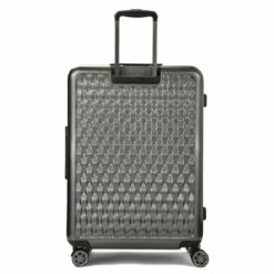 Rock Allure 4 Wheel Large Suitcase - 77cm -Zime Luggage Sales Large Suitcase Allure Charcoal TR 0192 CH Back copy 03055.1660128906