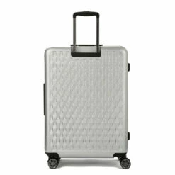 Rock Allure 4 Wheel Large Suitcase - 77cm -Zime Luggage Sales Large Suitcase Allure Silver TR 0192 SI Back copy 31778.1660128901