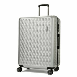 Rock Allure 4 Wheel Large Suitcase - 77cm -Zime Luggage Sales Large Suitcase Allure Silver TR 0192 SI Main copy 12975.1660128906