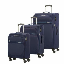 American Tourister Deep Dive 3 Piece Luggage Set - 55cm, 68cm & 80cm -Zime Luggage Sales PROD COL 132506 2694 FRONT34 52417.1696260316