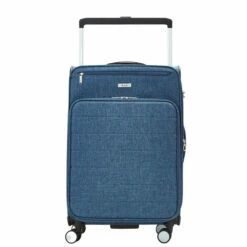 Rock Rocklite DLX 4 Wheel Expandable Medium Suitcase - 68cm -Zime Luggage Sales Rock Rocklite DLX TR 0243 M Blue 1 76468.1686844540