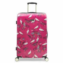 Sara Miller 4 Wheel Large Suitcase - 77cm 29 Sara Miller 4 Wheel Large Suitcase - 77cm -Zime Luggage Sales SMH0101 008 Sara Miller Large 4W Trolley Pink Heron 1 94795.1695398998