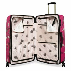 Sara Miller 4 Wheel Large Suitcase - 77cm 32 Sara Miller 4 Wheel Large Suitcase - 77cm -Zime Luggage Sales SMH0101 008 Sara Miller Large 4W Trolley Pink Heron 3 56985.1695398998