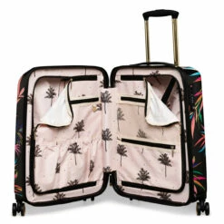Sara Miller 4 Wheel Cabin Suitcase - 54cm -Zime Luggage Sales SMH0103 007 Sara Miller Small 4W Trolley Black Bamboo 3 34548.1695400026
