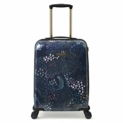 Sara Miller 4 Wheel Cabin Suitcase - 54cm -Zime Luggage Sales SMH0103 010 Sara Miller Small 4W Trolley Midnight Leopard 1 85381.1695400059