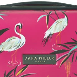 Sara Miller 4 Wheel Cabin Suitcase - 54cm -Zime Luggage Sales Sara Miller Pink Heron branding 84860.1695400027