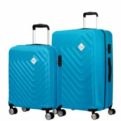 American Tourister Summer Square 2 Piece Luggage Set - 55cm & 77cm -Zime Luggage Sales Set Aqua 46408.1689850830