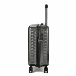 Rock Allure 4 Wheel Cabin Suitcase - 56cm -Zime Luggage Sales Small Suitcase Allure Charcoal TR 0192 CH Side copy 76765.1660128427