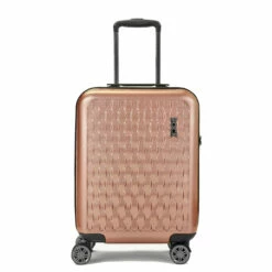 Rock Allure 4 Wheel Cabin Suitcase - 56cm -Zime Luggage Sales Small Suitcase Allure Pink TR 0192 PI Front Front copy 43133.1660128431