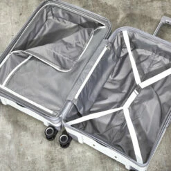 Rock Sunwave 4 Wheel Exp Cabin Suitcase - 54cm 24 Rock Sunwave 4 Wheel Exp Cabin Suitcase - 54cm -Zime Luggage Sales TR 0212 WH Interior 80100.1661262765