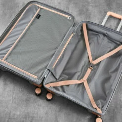 Rock Tulum 4 Wheel Exp Cabin Suitcase - 55cm 39 Rock Tulum 4 Wheel Exp Cabin Suitcase - 55cm -Zime Luggage Sales TR 0239 GRE Interior 20924.1660815006