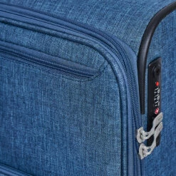 Rock Rocklite DLX 4 Wheel Cabin Suitcase - 54cm -Zime Luggage Sales TSA Lock Rocklite DLX Denim Blue TR 0243 49679.1686843933