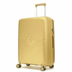 Rock Infinity 4 Wheel Expandable Medium Suitcase - 64cm -Zime Luggage Sales gold m01 copy 12213.1686822849
