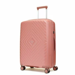 Rock Infinity 4 Wheel Expandable Medium Suitcase - 64cm -Zime Luggage Sales pink m01 copy 40938.1686822849