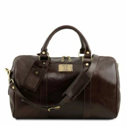 Tuscany Leather Duffle Bag With Rear Pocket Small - 42cm -Zime Luggage Sales tl141250 5 85321.1659358747